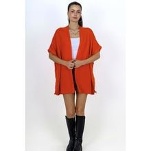 Chuba 24W149 Oranj Kadın Panço