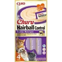Ciao 4x14 GR Churu Hairball Tüy Yumağı Kontrollü Ton Balıklı Sıvı Kedi Ödül Maması