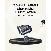 Çift Modlu 110DB Alarmlı Disk Kilidi Suya Dayanıklı