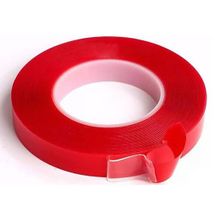 Cıft Taraflı Bant 10Mm X 5 Mt Kırmızı Seffaf - Ctb310ad.