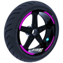 Çınar Extreme Double Stripe Tasarımlı Gül Pembesi Jant Şeridi Sticker
