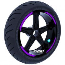 Çınar Extreme Double Stripe Tasarımlı Patlıcan Moru Jant Şeridi Sticker