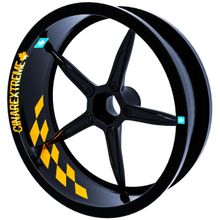 Çınar Extreme Gp Flag Damalı Taksi Sarısı İç Jant Şeridi Sticker