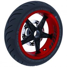Çınar Extreme Gp Racing Siyah Karbon Fiber Dokulu İç Jant Şeridi Sticker