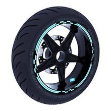 Çınar Extreme Moto GP Yarış Bayraklı Nane Yeşili Jant Şeridi Sticker