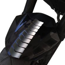 Çınar Extreme Ok Tasarımlı Yaldızlı Gümüş Çamurluk Kask Sticker