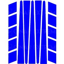 Çınar Extreme Şerit Şeklinde Reflektif Mavi Sticker