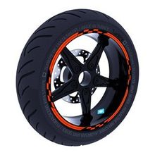 Çınar Extreme Yarış Bayraklı Floresan Turuncu Jant Şeridi Sticker
