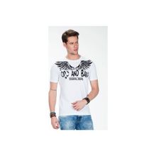 Cipo&Baxx CT411 Siyah Beyaz Erkek T-shirt