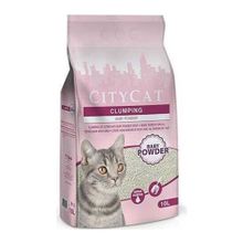 City Cat Bebek Pudra Kokulu Topaklaşan Bentonit 10 lt Kedi Kumu