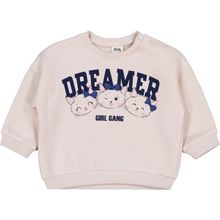 Civil Ayıcık Baskılı Çizgili 6-18 Ay Açık Taş Bebek Sweatshirt