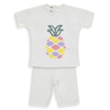 Civil Baby Ananas Nakışlı 6-18 Ay Ekru Takım