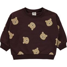 Civil Baby Ayıcık Baskılı 6-18 Ay Kahverengi Sweatshirt
