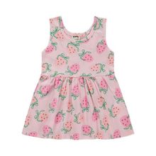 Civil Baby Çilek Empirme 6-18 Ay Pembe Elbise