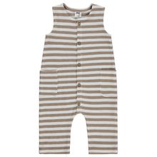 Civil Baby Çizgili 6-18 Ay Kahverengi Tulum