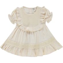 Civil Baby Fırfır Yaka 6-18 Ay Bej Elbise