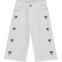 Civil Baby Fiyonklu 6-18 Ay Ekru Kız Bebek Pantolon