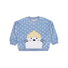 Civil Baby Fok Balığı Nakışlı 6-18 Ay Mavi Sweatshirt