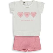 Civil Baby Kalpler Nakışlı 6-18 Ay Ekru Takım