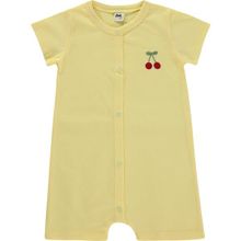 Civil Baby Kiraz Baskılı 6-18 Ay Sarı Tulum