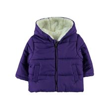 Civil Baby Kız Bebek Mor 6-18 Ay Kapüşonlu Mont