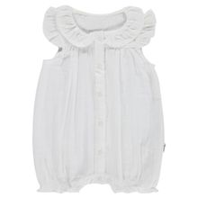 Civil Baby Kol ve Yaka Fırfırlı 6-18 Ay Beyaz Tulum