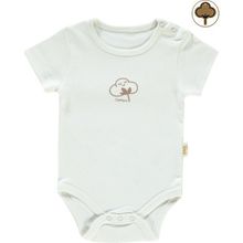 Civil Baby Organik Çıtçıtlı 0-18 Ay Ekru Bebek Badi