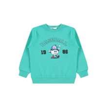 Civil Boys Baseball Baskılı 2-5 Yaş Yeşil Km Sweatshirt