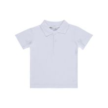 Civil Boys Palmiye Nakışlı Polo Yaka 2-5 Yaş Beyaz Erkek Çocuk Tişört