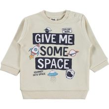 Civil Give Me Yazı Baskılı 6-18 Ay Fil Dişi Bebek Sweatshirt