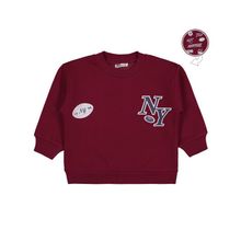 Civil New York Baskılı 2-5 Yaş Bordo Erkek Çocuk Sweatshirt