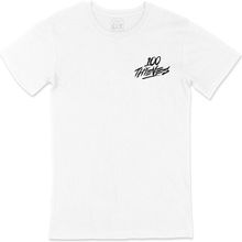 Cix 100 Thieves Cep Logo Tasarımlı Beyaz Erkek T-shirt