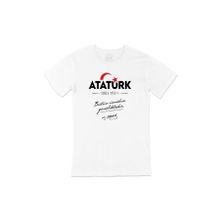 Cix 29 Ekim Atatürk Gençlik Cep Logo Tasarımlı Beyaz Erkek T-shirt