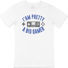 Cix A Big Gamer Beyaz Erkek T-shirt
