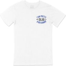 Cix A Big Gamer Cep Logo Tasarımlı Beyaz Erkek T-shirt