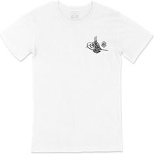 Cix Abdulhamit Han Tuğralı Cep Logo Tasarımlı Beyaz Erkek T-shirt