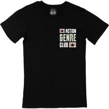 Cix Action Genre Club Cep Logo Tasarımlı Siyah Erkek T-shirt