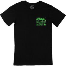 Cix Adventure Awaits Cep Logo Tasarımlı Siyah Erkek T-shirt