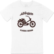 Cix Adventure Bike Beyaz Erkek T-shirt
