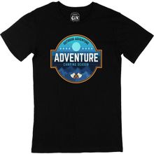 Cix Adventure Camp Siyah Erkek T-shirt