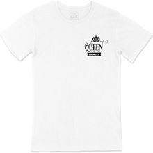 Cix Aile Kombin Queen Cep Logo Tasarımlı Beyaz Erkek T-shirt