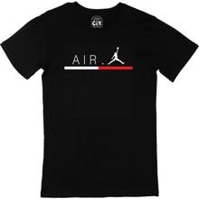 Cix Air Jordan Çizgili Siyah Erkek T-shirt