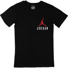 Cix Air Jordan Tasarımlı Cep Logo Tasarımlı Siyah Erkek T-shirt