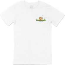 Cix Amber Fort Kalesi Cep Logo Tasarımlı Beyaz Erkek T-shirt