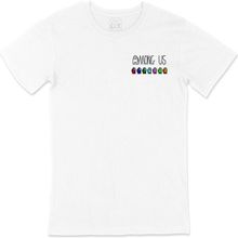 Cix Among Us All Cep Logo Tasarımlı Beyaz Erkek T-shirt