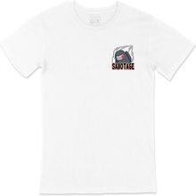 Cix Among Us Sabotage Cep Logo Tasarımlı Beyaz Erkek T-shirt
