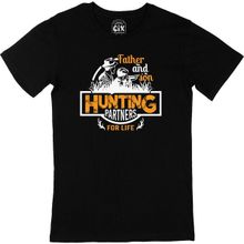 Cix Baba Oğul Avcılık Siyah Erkek T-shirt