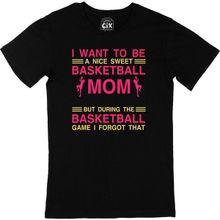 Cix Basketball Mom Siyah Erkek T-shirt