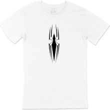 Cix Beyaz Renkli İnce Örümcek Siyah Erkek T-shirt