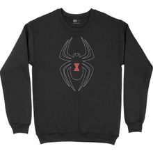 Cix Black Widow Spider Tasarımlı Siyah Kapüşonlu Sweatshirt
